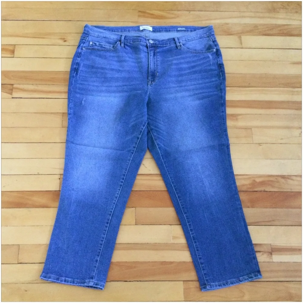 NICOLE MILLER New York Nolita Boyfriend Jeans Women's Plus 18 Medium Wash – EUC - Picture 2 of 13